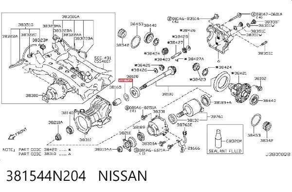  381544N204 Nissan/Infiniti