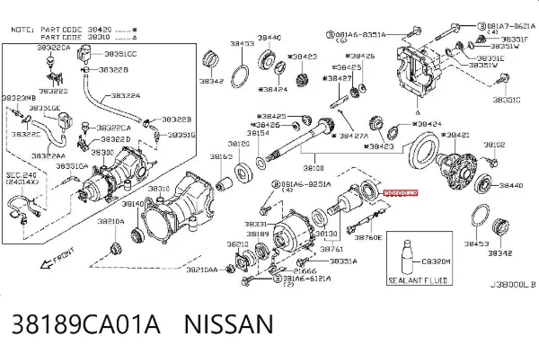  38189CA01A Nissan/Infiniti