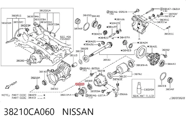  38210CA060 Nissan/Infiniti