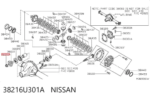  38216U301A Nissan/Infiniti