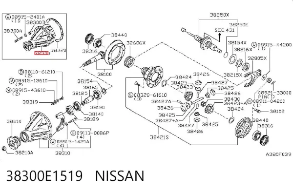 Grupo trasero Nissan Patrol Y61