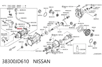Grupo trasero NISSAN 38300JD610