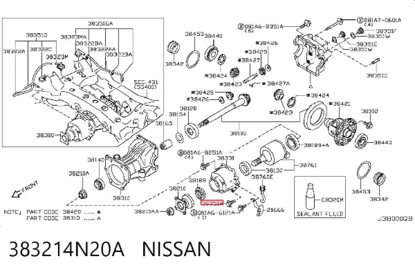  383214N20A Nissan/Infiniti