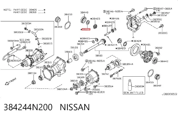  384244N200 Nissan/Infiniti