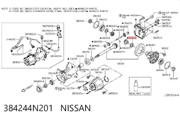  384244N201 Nissan/Infiniti