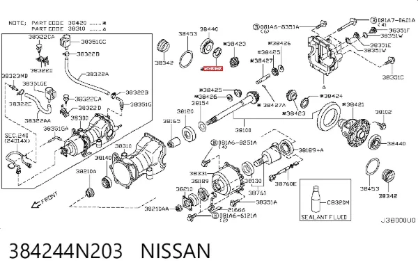  384244N203 Nissan/Infiniti