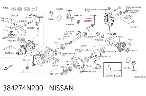  384274N200 Nissan/Infiniti