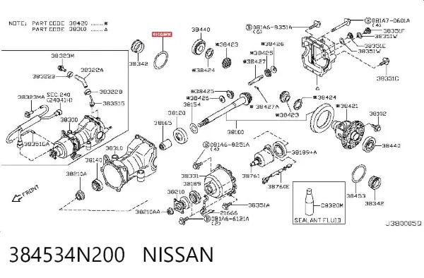  384534N200 Nissan/Infiniti