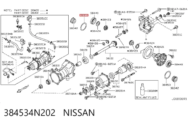  384534N202 Nissan/Infiniti