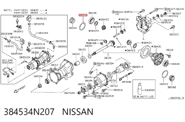  384534N207 Nissan/Infiniti