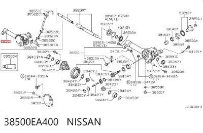 Reductor delantero NISSAN 38500EA400