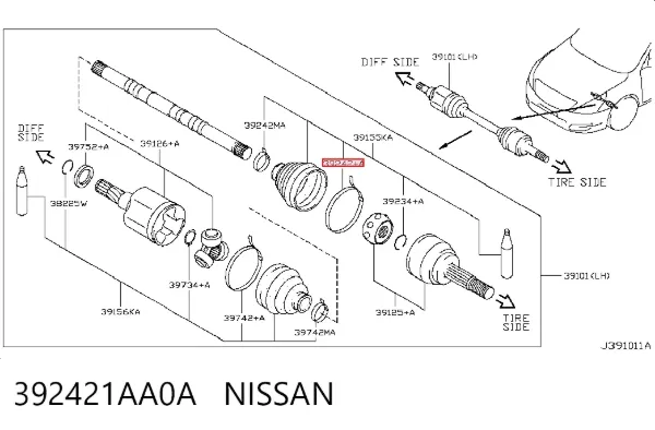  392421AA0A Nissan/Infiniti