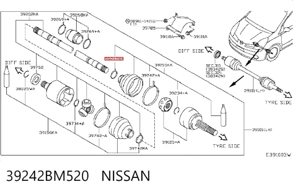  39242BM520 Nissan/Infiniti