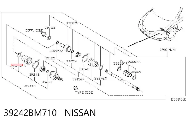  39242BM710 Nissan/Infiniti