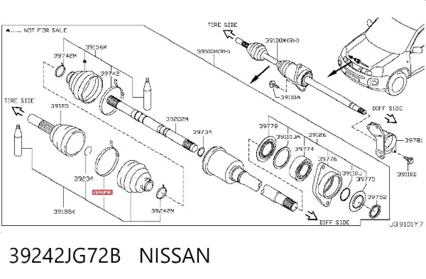  39242JG72B Nissan/Infiniti