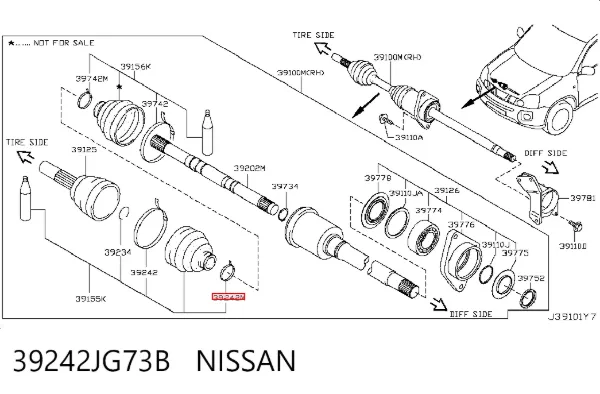  39242JG73B Nissan/Infiniti