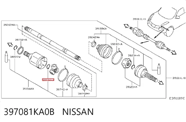  397081KA0B Nissan/Infiniti