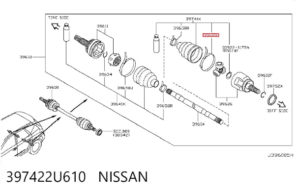  397422U610 Nissan/Infiniti