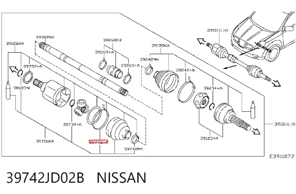  39742JD02B Nissan/Infiniti