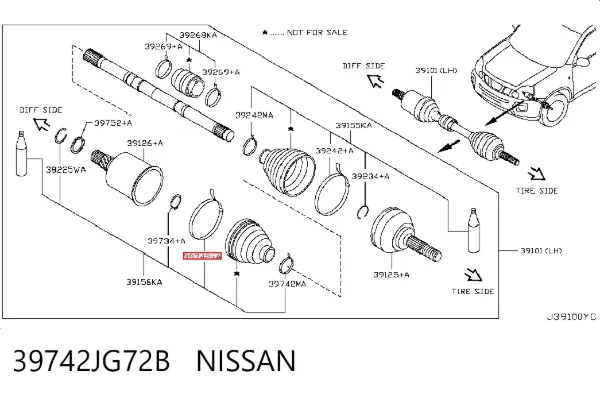  39742JG72B Nissan/Infiniti
