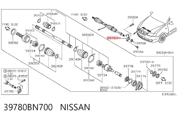  39780BN700 Nissan/Infiniti