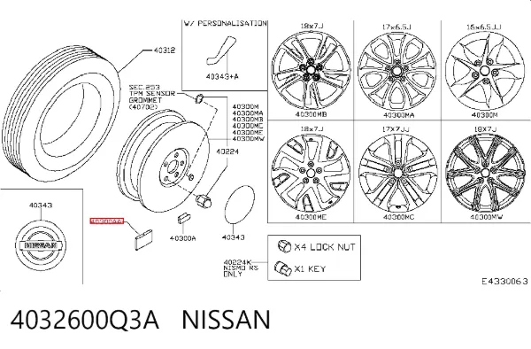  4032600Q3A Nissan/Infiniti