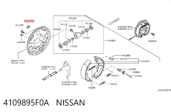  4109895F0A Nissan/Infiniti