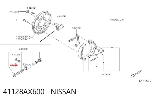  41128AX600 Nissan/Infiniti
