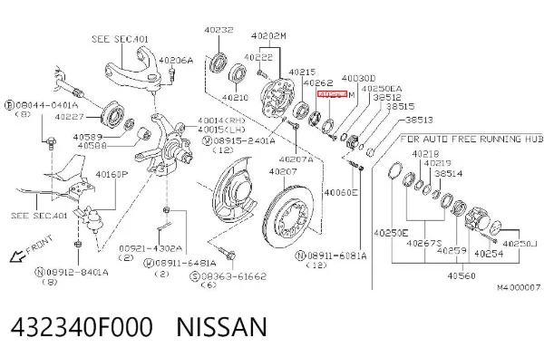  432340F000 Nissan/Infiniti