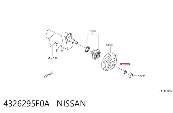  4326295F0A Nissan/Infiniti