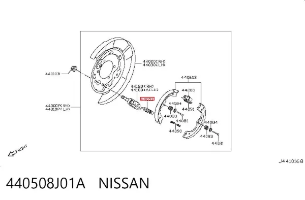  440508J01A Nissan/Infiniti