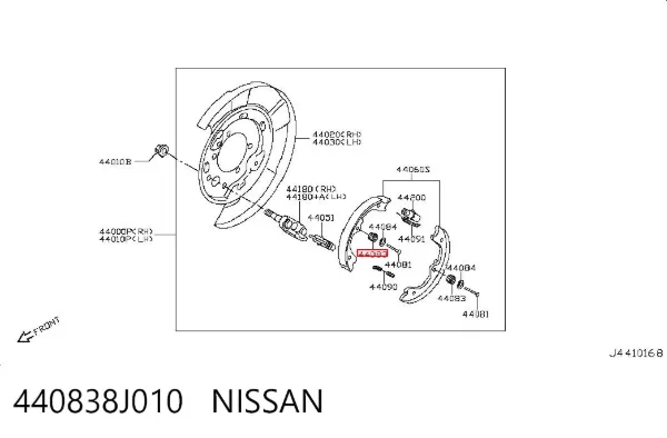  440838J010 Nissan/Infiniti