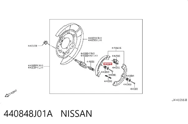  440848J01A Nissan/Infiniti