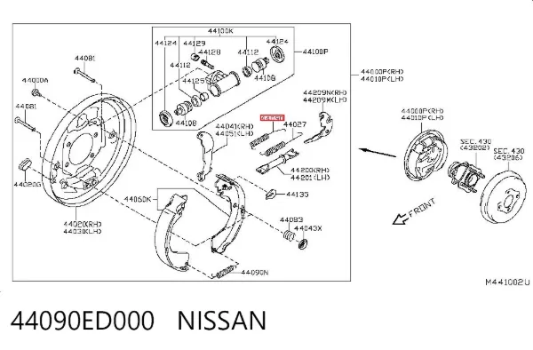  44090ED000 Nissan/Infiniti