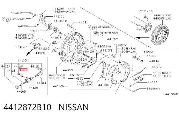 4412872B10 Nissan/Infiniti