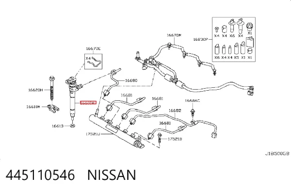 Inyector 445110546 Nissan/Infiniti
