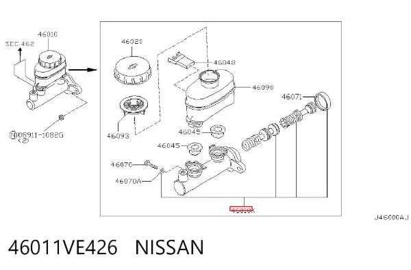  46011VE426 Nissan/Infiniti