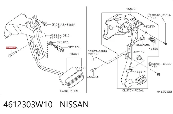  4612303W10 Nissan/Infiniti
