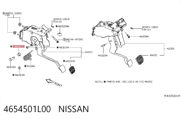  4654501L00 Nissan/Infiniti
