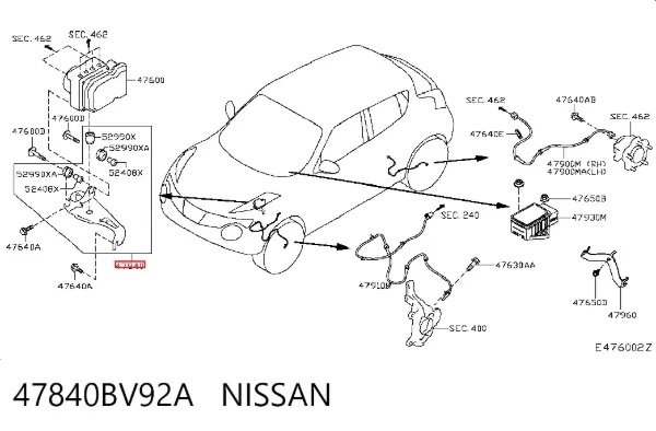  47840BV92A Nissan/Infiniti