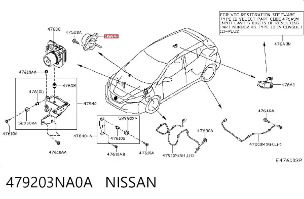  479203NA0A Nissan/Infiniti
