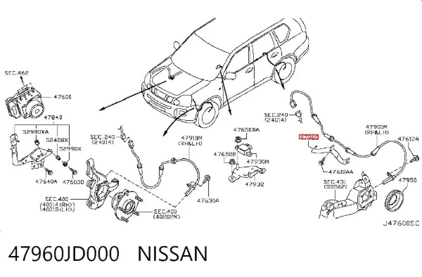  47960JD000 Nissan/Infiniti