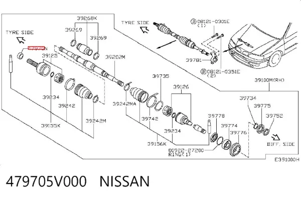 Sensor ABS Nissan X-Trail T30