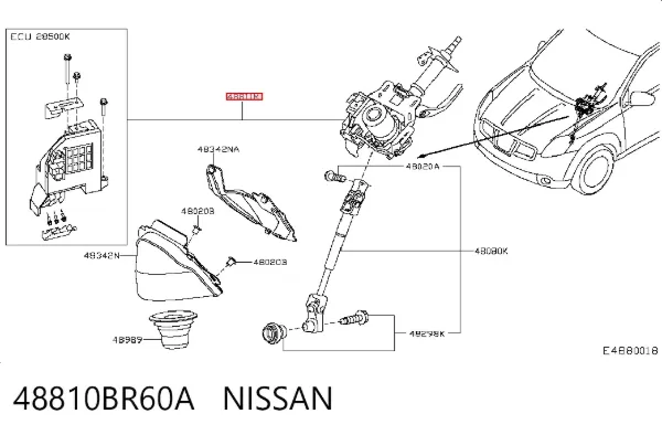 Columna dirección Nissan Qashqai I