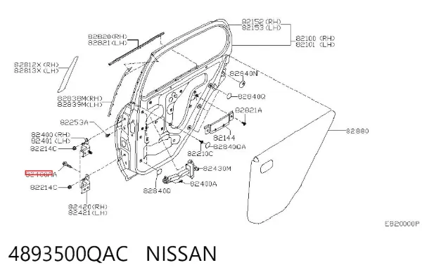  4893500QAC Nissan/Infiniti
