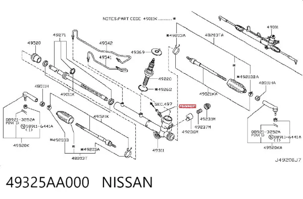  49325AA000 Nissan/Infiniti