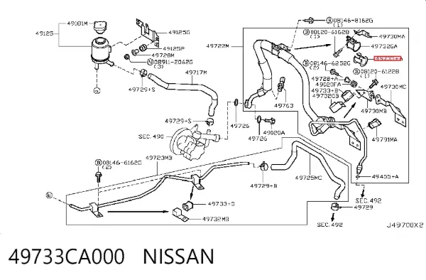  49733CA000 Nissan/Infiniti