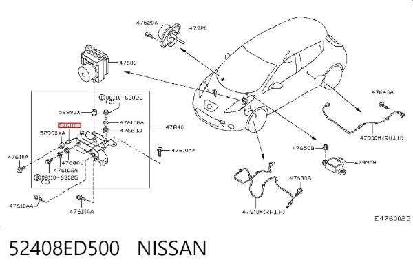  52408ED500 Nissan/Infiniti