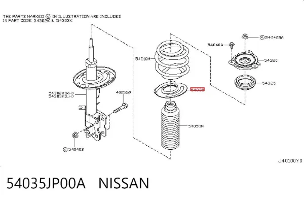  54035JP00A Nissan/Infiniti