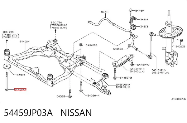  54459JP03A Nissan/Infiniti